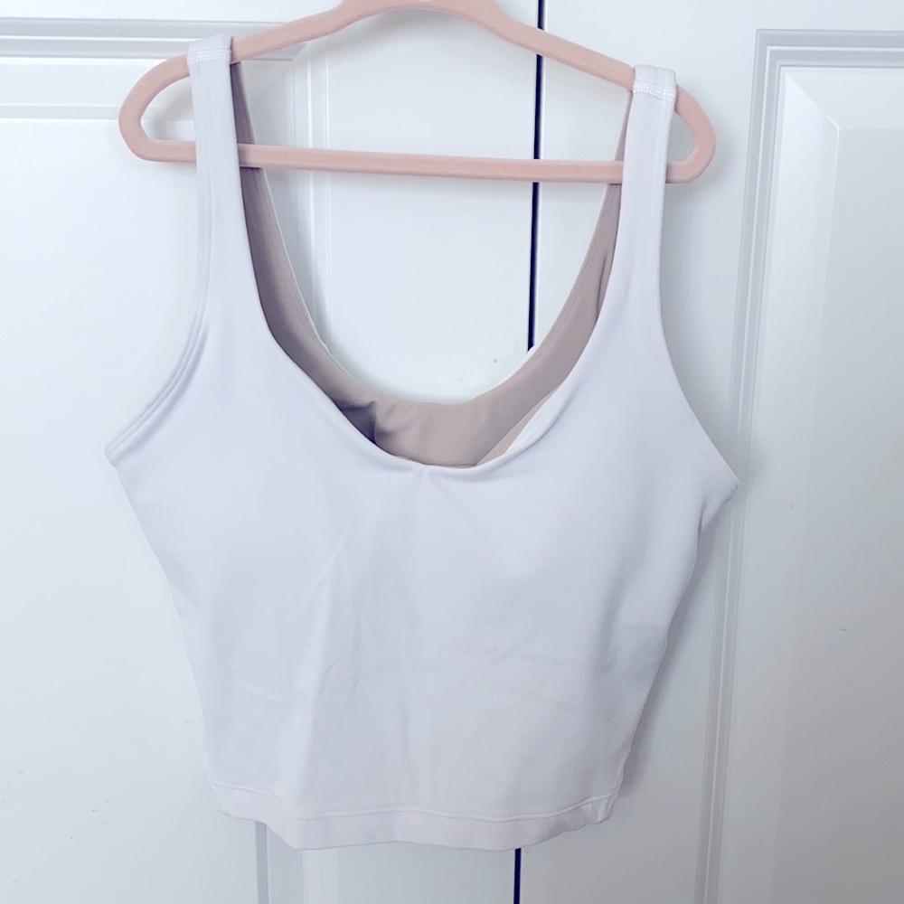 Lululemon align cropped tank top with built in bra